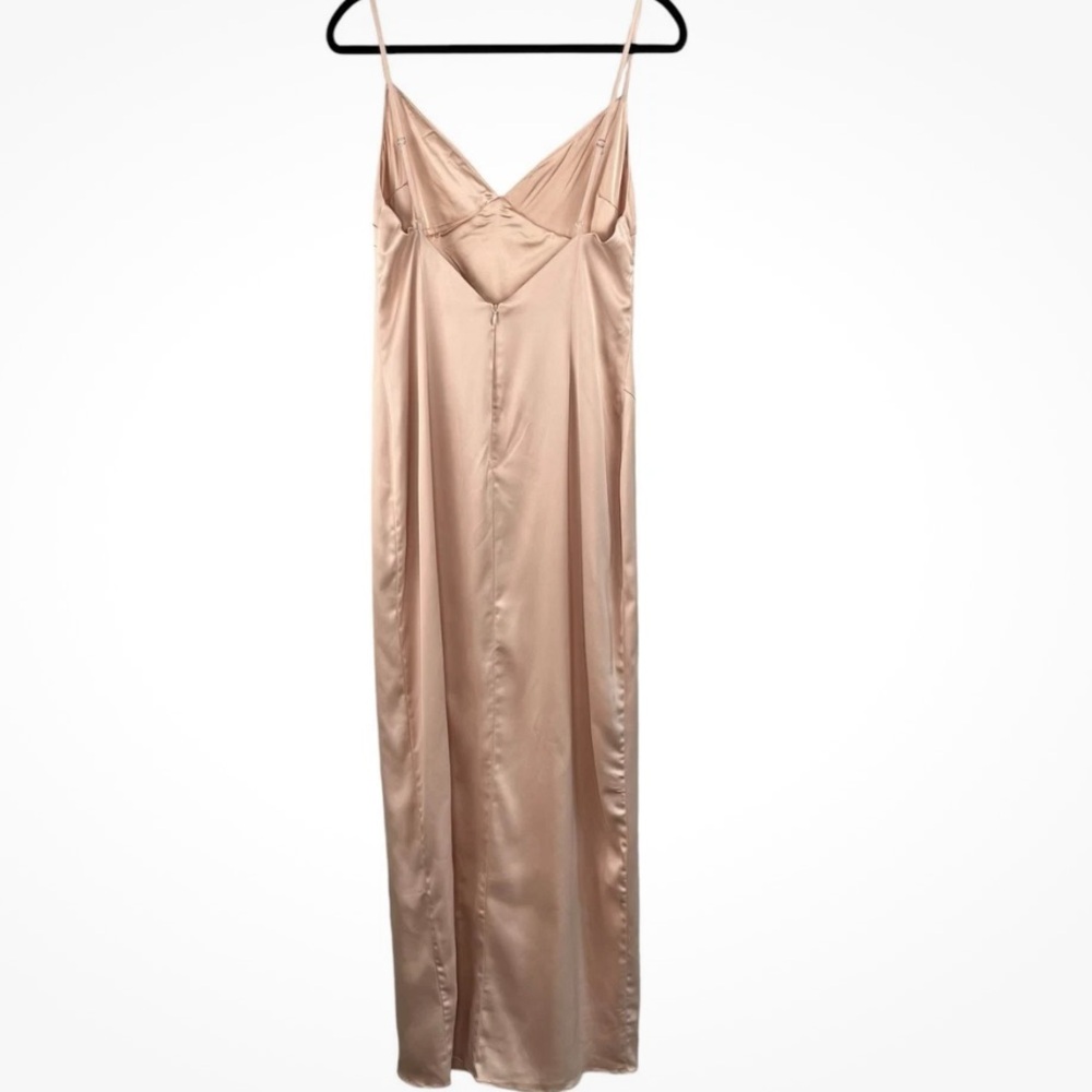 Naked wardrobe satin dreams beige dress - Picture 2 of 10
